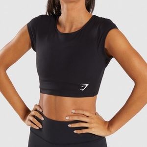 gymshark dreamy cap sleeve crop top